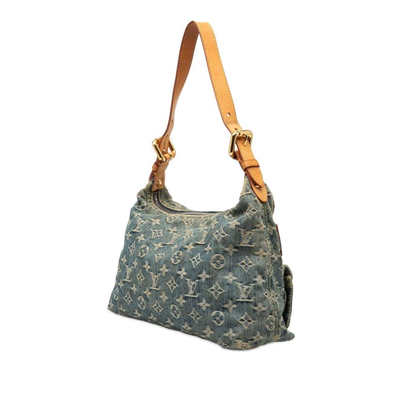 Louis Vuitton Monogram Denim Baggy PM Blue Very good condition - Back View