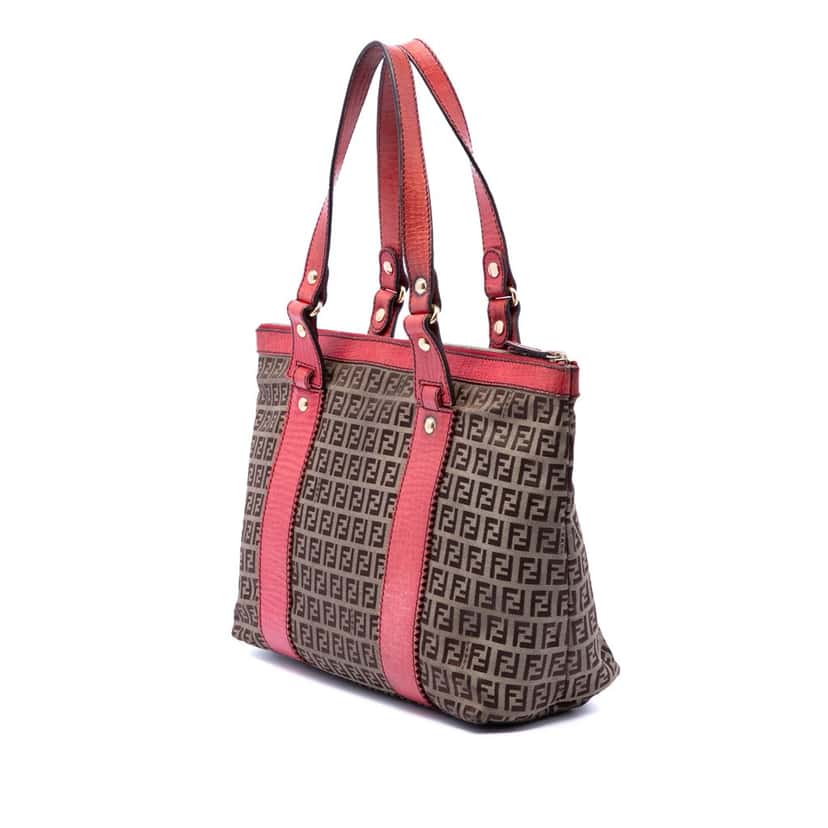 Fendi Zucchino Canvas Tote Beige Very good condition - Back View