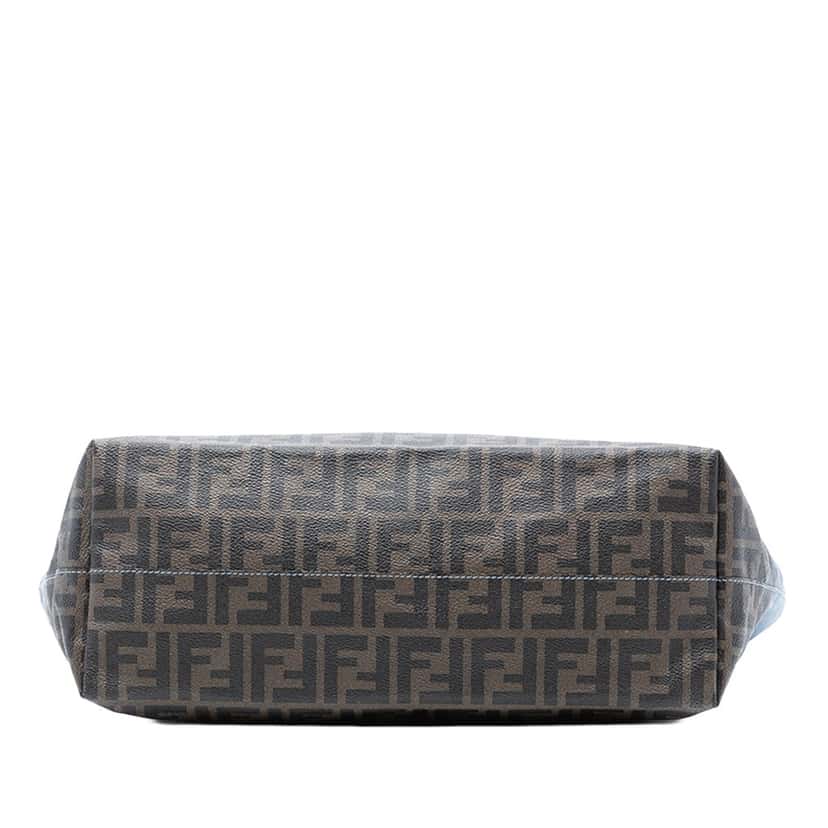 Fendi Medium Ombre Zucca Spalmati Roll Tote Blue Very good condition - Inside View