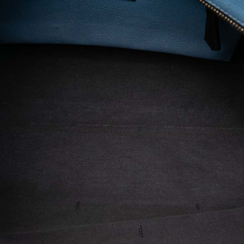 Fendi Medium Ombre Zucca Spalmati Roll Tote Blue Very good condition - Model View
