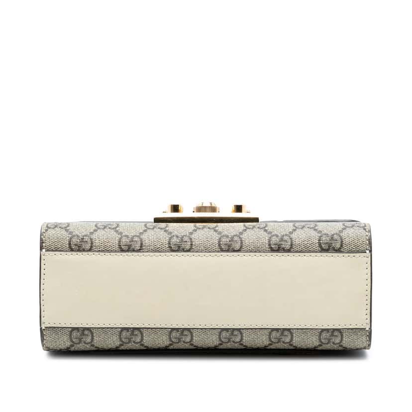 Gucci Small GG Supreme Padlock Crossbody Beige Very good condition - Inside View