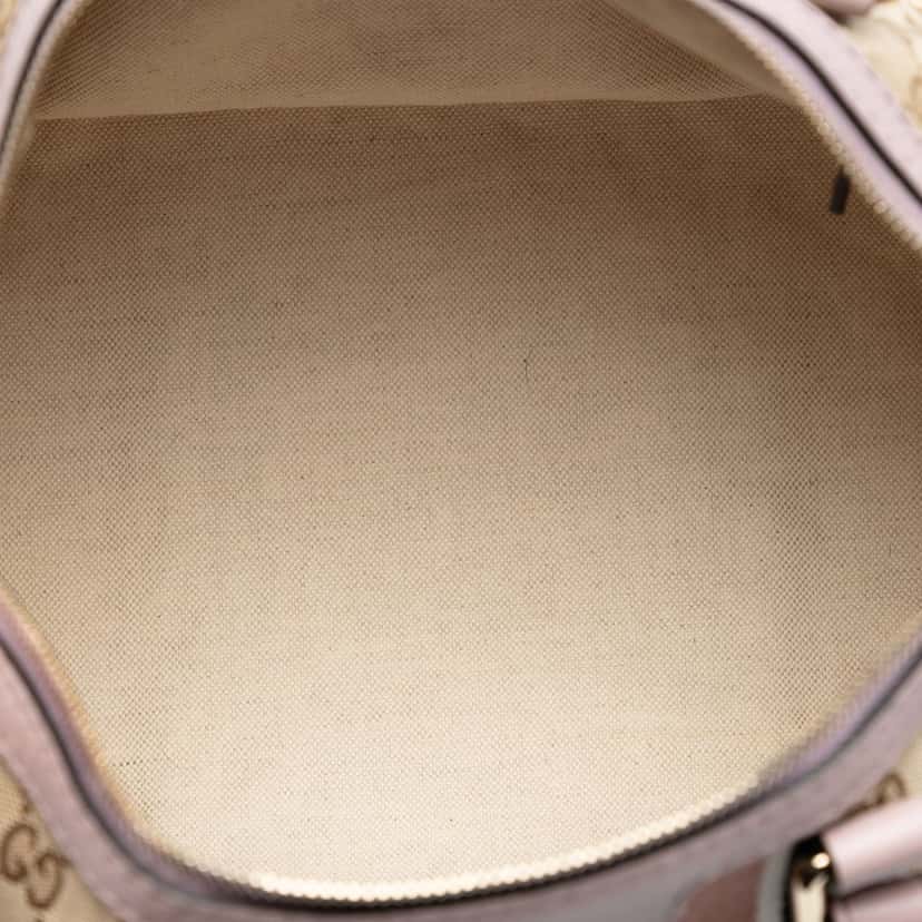 Gucci Medium GG Canvas Web Joy Boston Bag Beige Very good condition - Model View