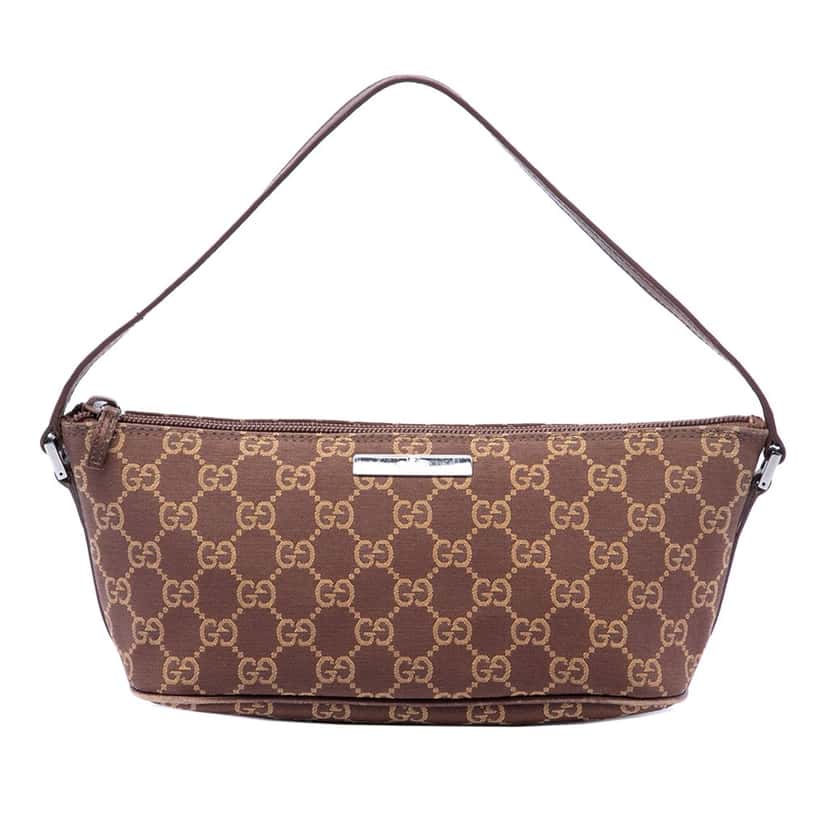 Gucci GG Canvas Boat Brown Very good condition - Front View