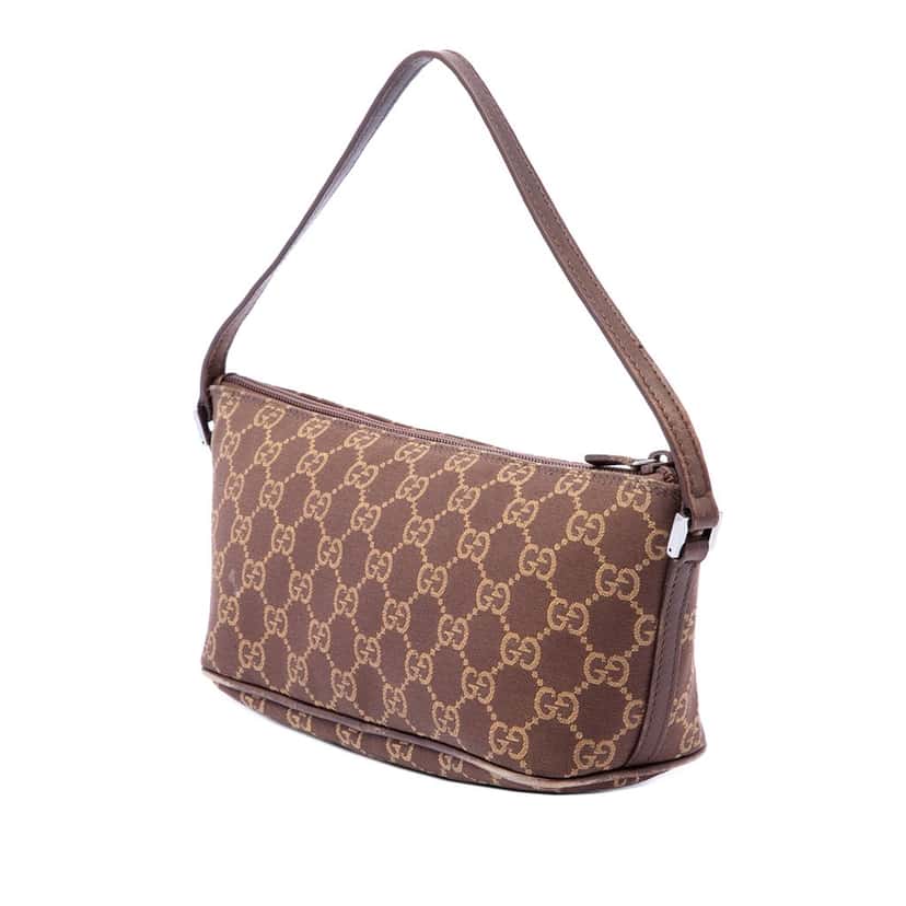 Gucci GG Canvas Boat Brown Very good condition - Back View