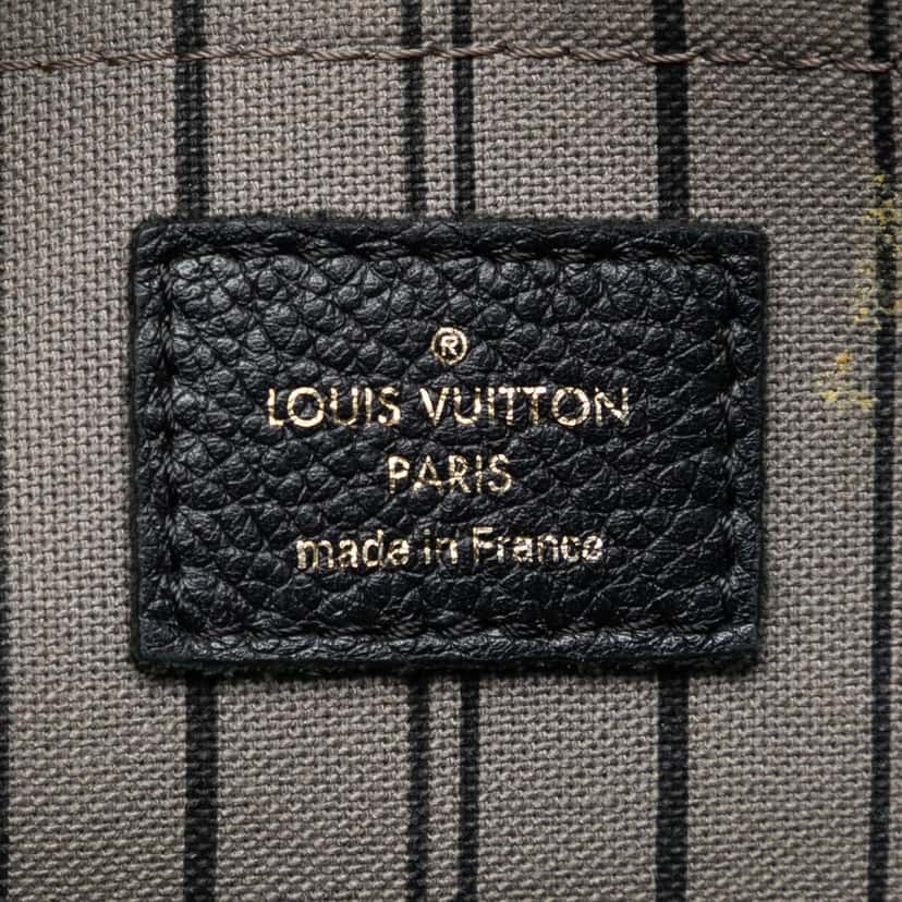 Louis Vuitton Monogram Empreinte Montaigne GM Black Leather Very good condition - Box View