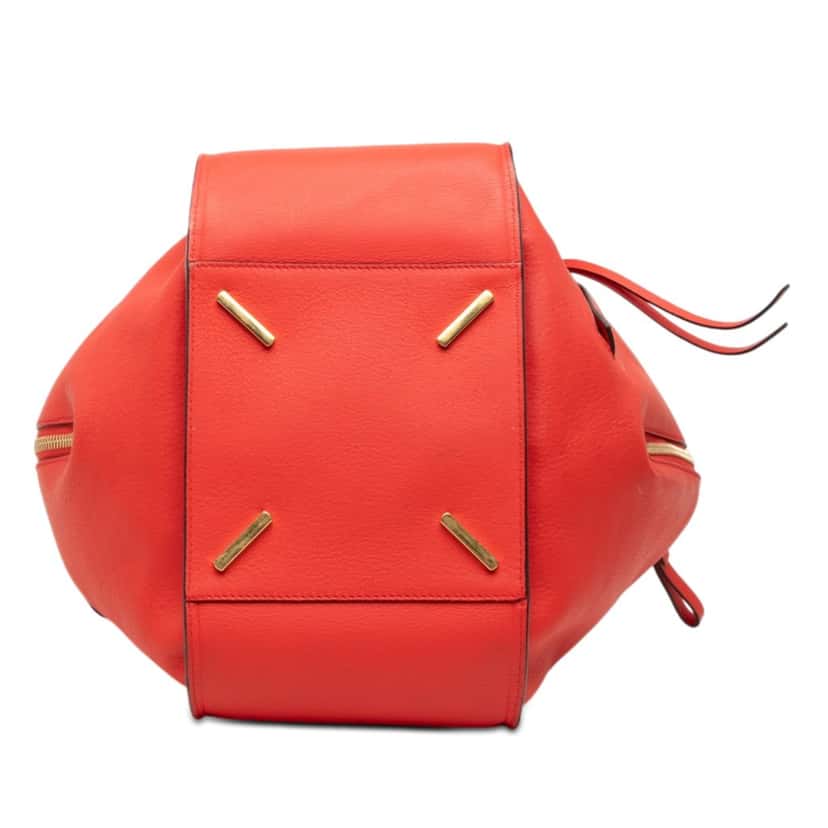 Loewe Small Calfskin Hammock Satchel Red Leather Very good condition - Inside View