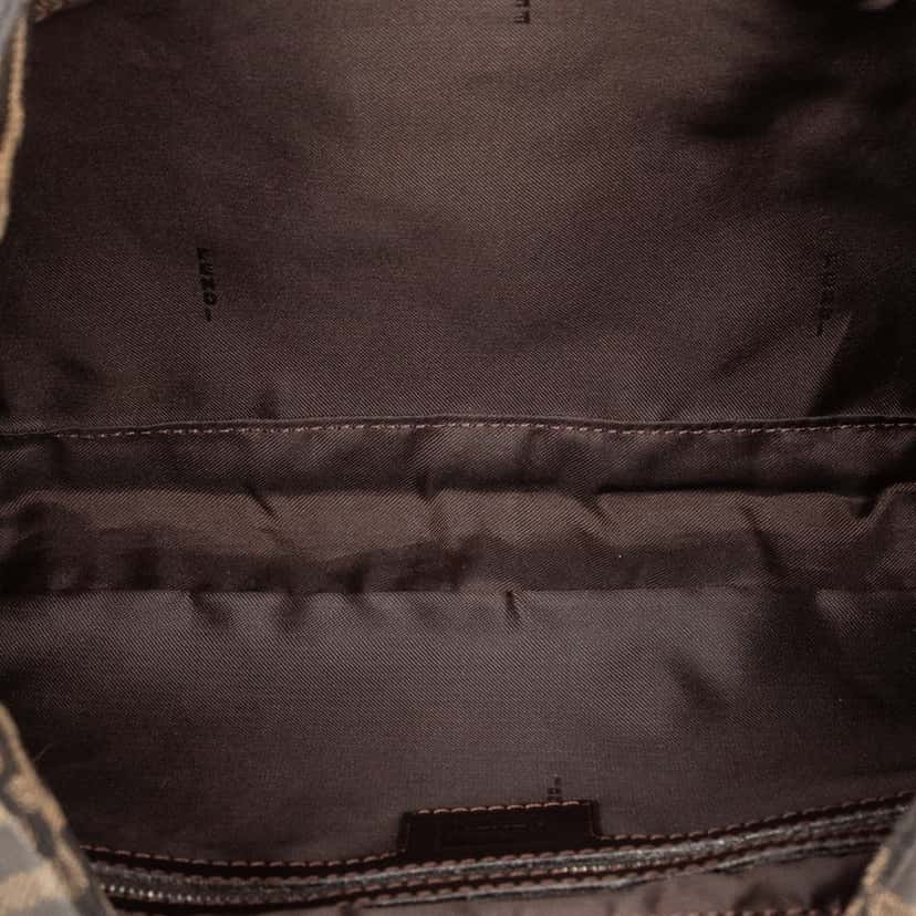 Fendi Zucca Canvas Shoulder Bag Brown Very good condition - Model View