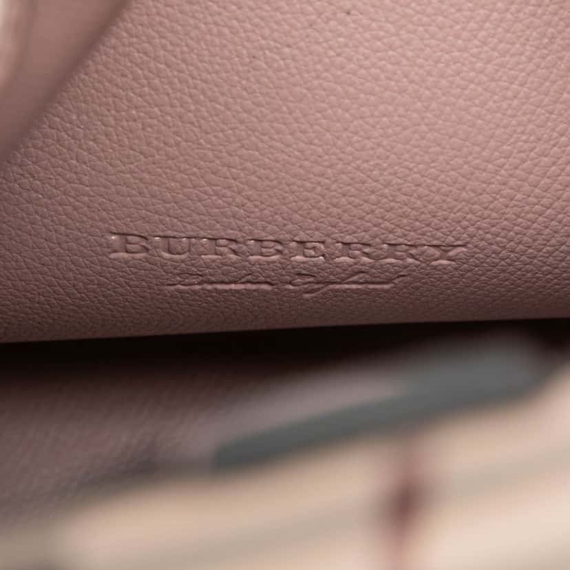 Burberry Haymarket Check Coated Canvas Lorne Bucket Bag Beige Very good condition - Box View