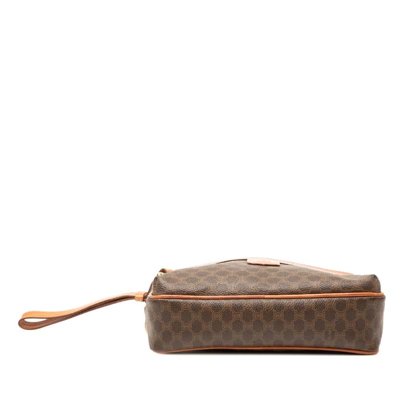 Celine Macadam Coated Canvas Clutch Brown Very good condition - Inside View