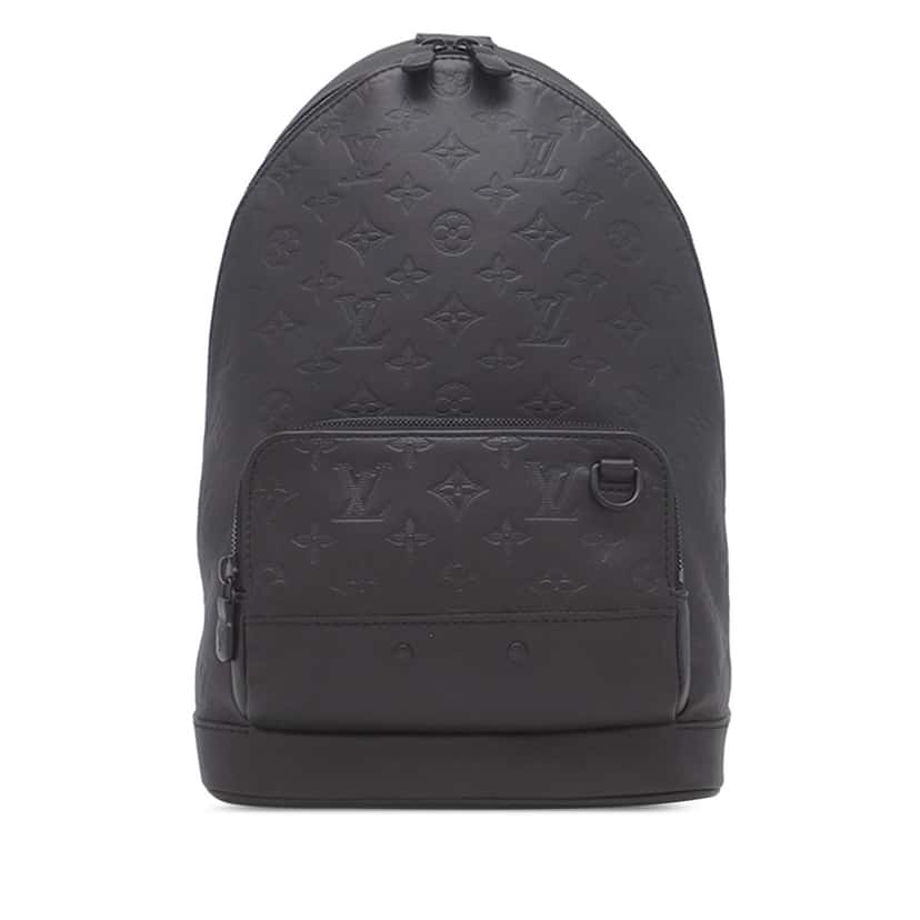 Louis Vuitton Monogram Shadow Racer Sling Bag Black Leather Very good condition - Front View