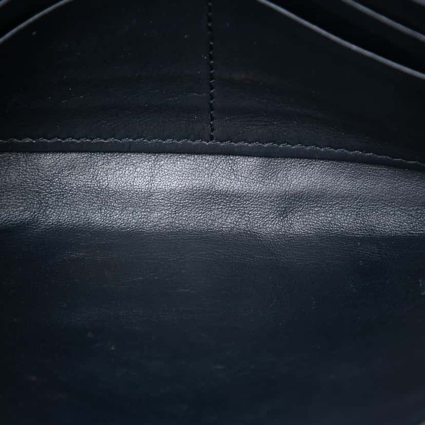 Dior Oblique Canvas Saddle Wallet On Chain Blue Very good condition - Box View