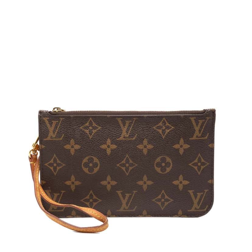 Louis Vuitton Monogram Neverfull PM Pouch Brown Very good condition - Front View