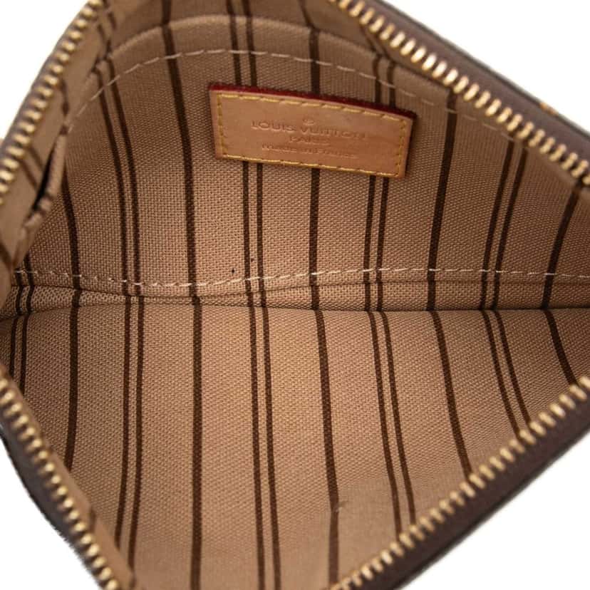 Louis Vuitton Monogram Neverfull PM Pouch Brown Very good condition - Model View