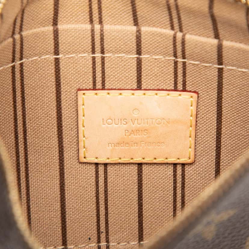Louis Vuitton Monogram Neverfull PM Pouch Brown Very good condition - Box View