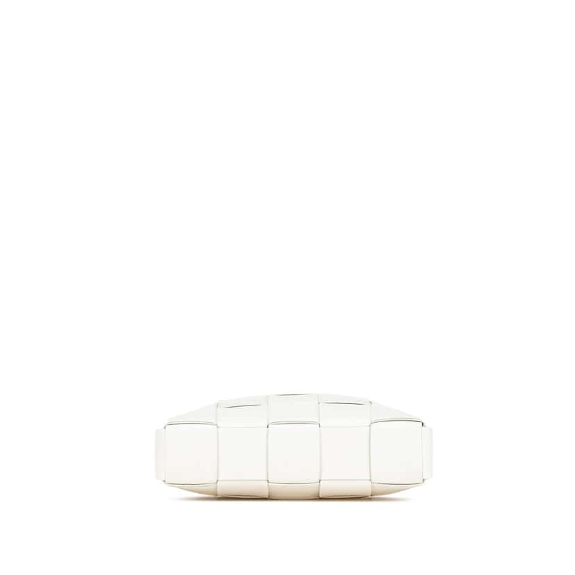 Bottega Veneta Nappa Intrecciato Cassette Messenger White Leather Very good condition - Inside View