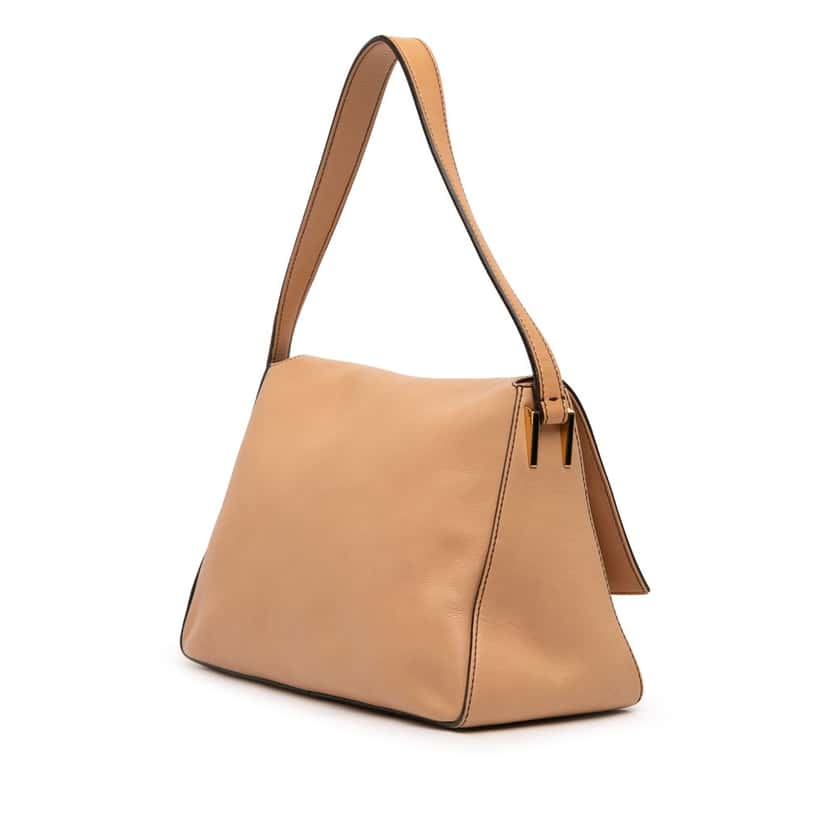 Fendi Large Calfskin Mamma Forever Shoulder Bag Brown Leather Good condition - Back View