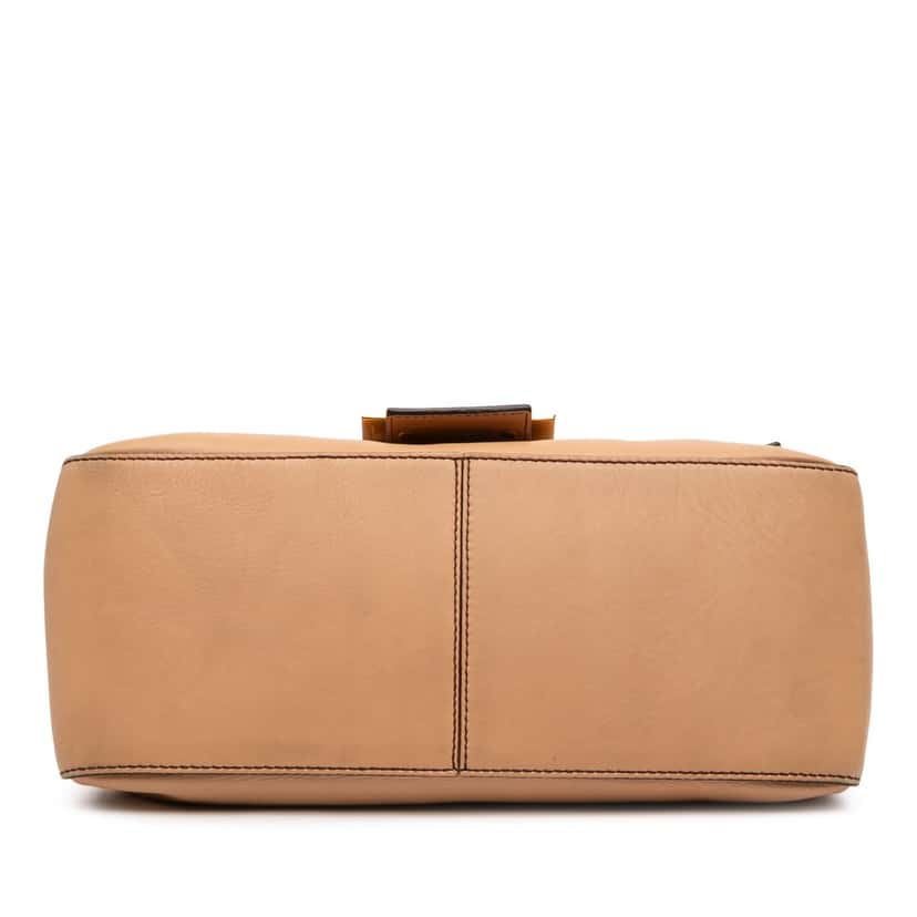 Fendi Large Calfskin Mamma Forever Shoulder Bag Brown Leather Good condition - Inside View