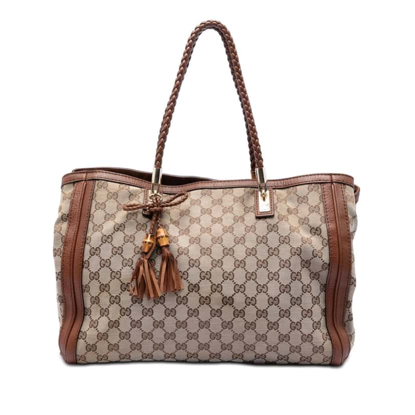Gucci GG Canvas Bella Tote Beige Very good condition - Front View