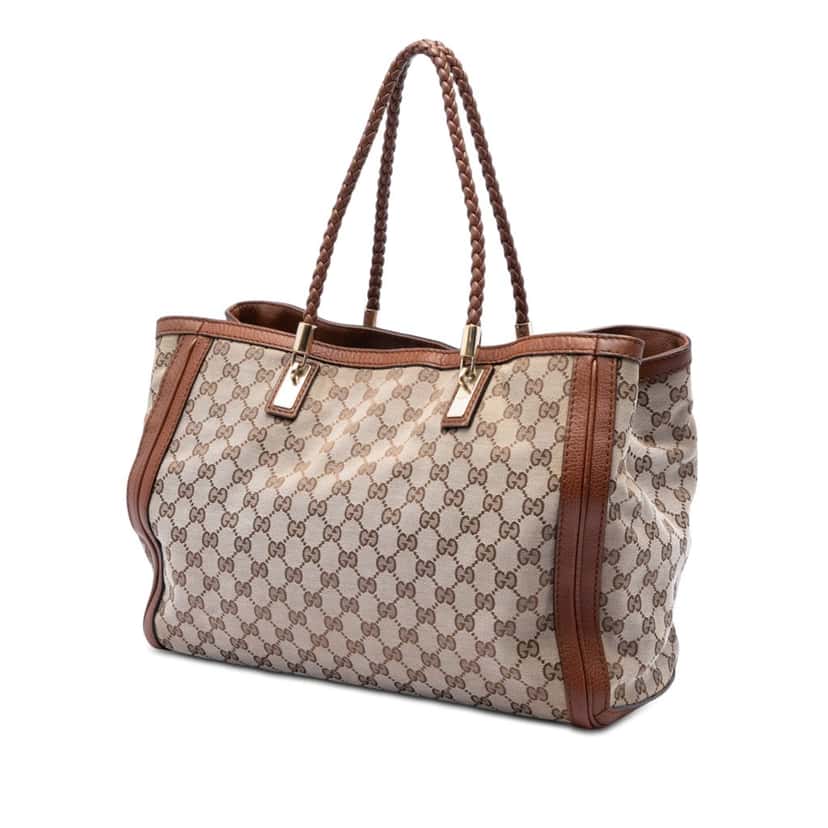 Gucci GG Canvas Bella Tote Beige Very good condition - Back View