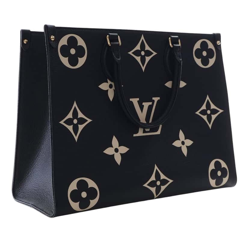Louis Vuitton Bicolor Monogram Empreinte Giant Onthego MM Black Leather Very good condition - Back View