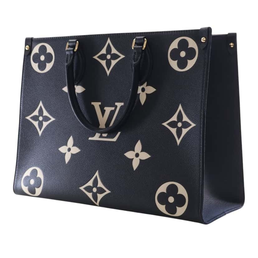 Louis Vuitton Bicolor Monogram Empreinte Giant Onthego MM Black Leather Very good condition - Inside View