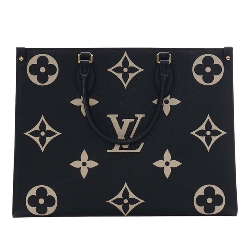 Louis Vuitton Bicolor Monogram Empreinte Giant Onthego MM Black Leather Very good condition - Model View