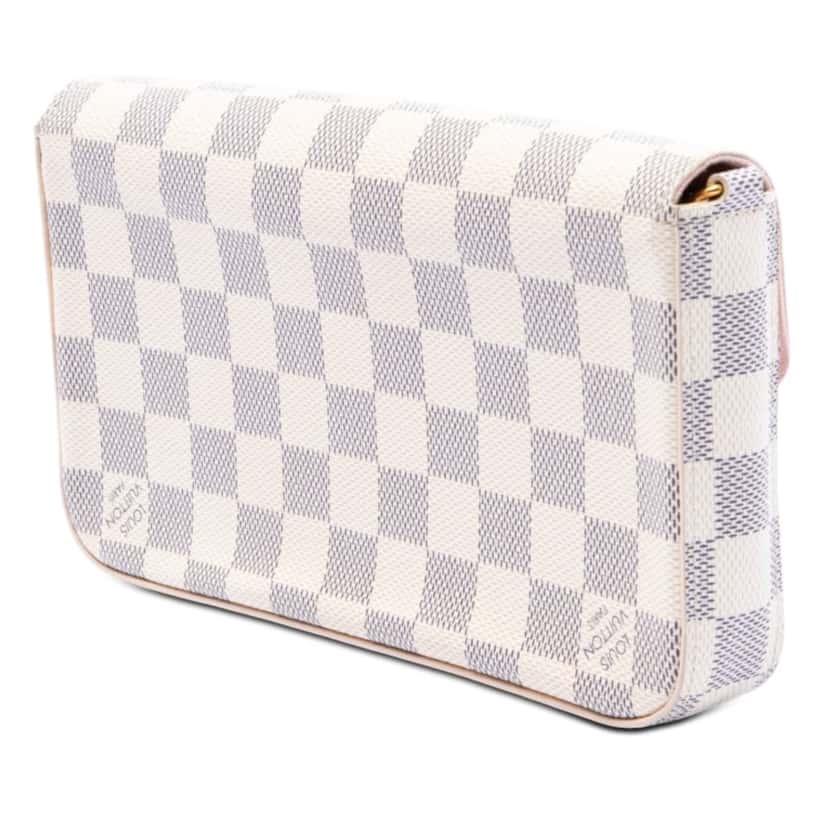 Louis Vuitton Damier Azur Pochette Felicie White Very good condition - Back View