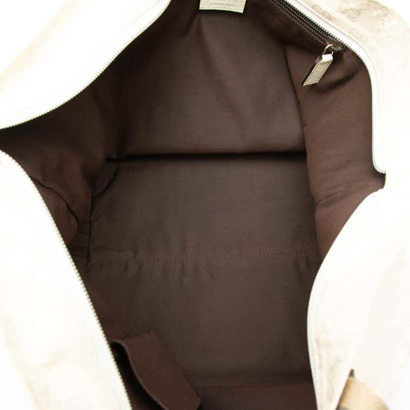 Gucci GG Canvas Web Tote Brown Very good condition - Model View