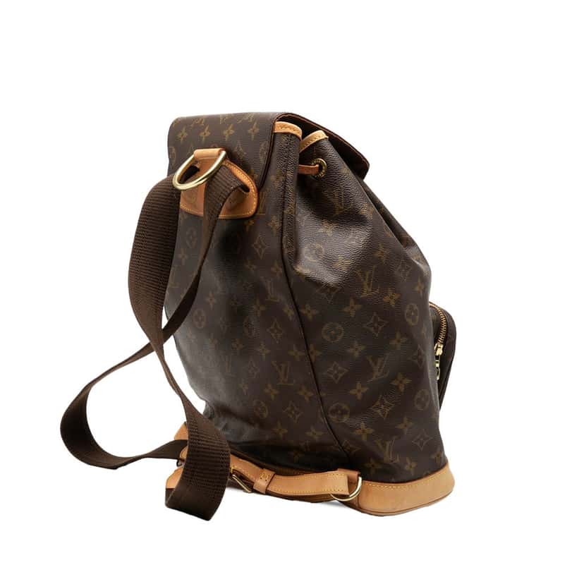 Louis Vuitton Monogram Montsouris GM Brown Very good condition - Back View