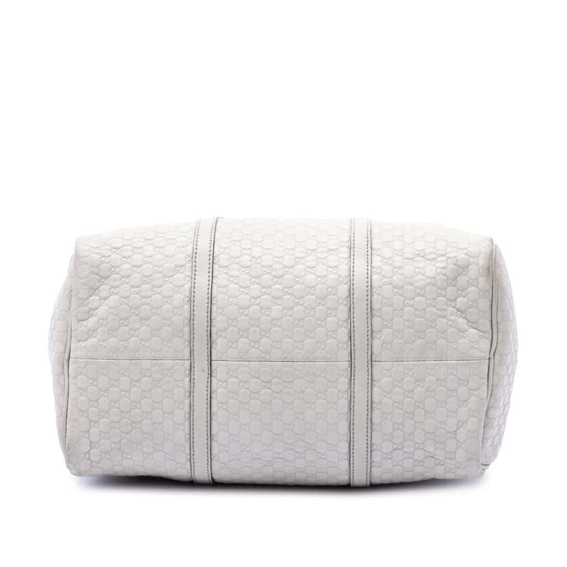 Gucci Microguccissima Nice Boston Bag White Leather Very good condition - Inside View