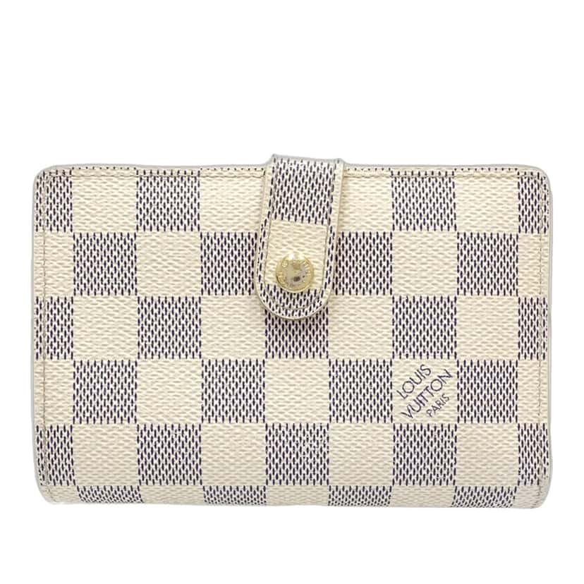 Louis Vuitton Damier Azur Portefeuille Viennois White Very good condition - Front View