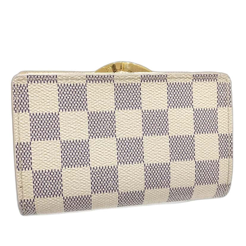 Louis Vuitton Damier Azur Portefeuille Viennois White Very good condition - Back View