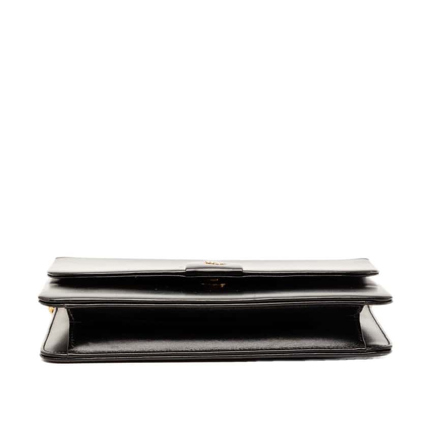 Dior Leather Chain Shoulder Bag Black Leather Very good condition - Inside View