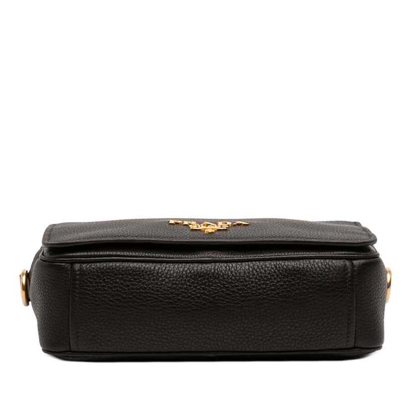 Prada Vitello Phenix Flap Crossbody Black Leather Good condition - Inside View