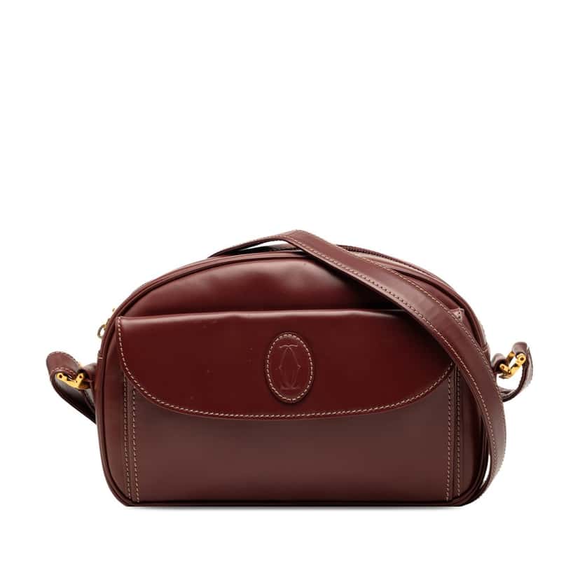 Cartier Leather Must De Cartier Crossbody Red Leather Very good condition - Front View