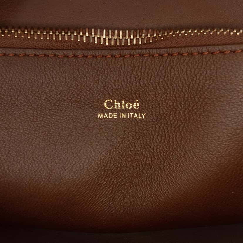 Chloé Medium Zipped Edith Satchel Brown Leather Very good condition - Box View