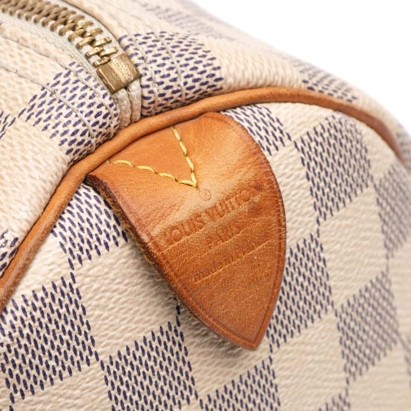 Louis Vuitton Damier Azur Speedy 30 White Very good condition - Box View