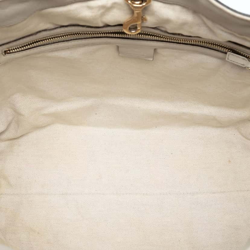 Gucci Microguccissima Nice Tote White Leather Very good condition - Model View
