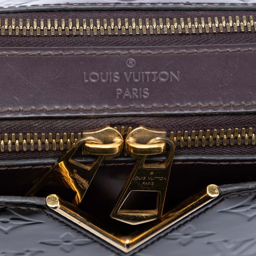 Louis Vuitton Monogram Vernis Melrose Purple Leather Very good condition - Box View