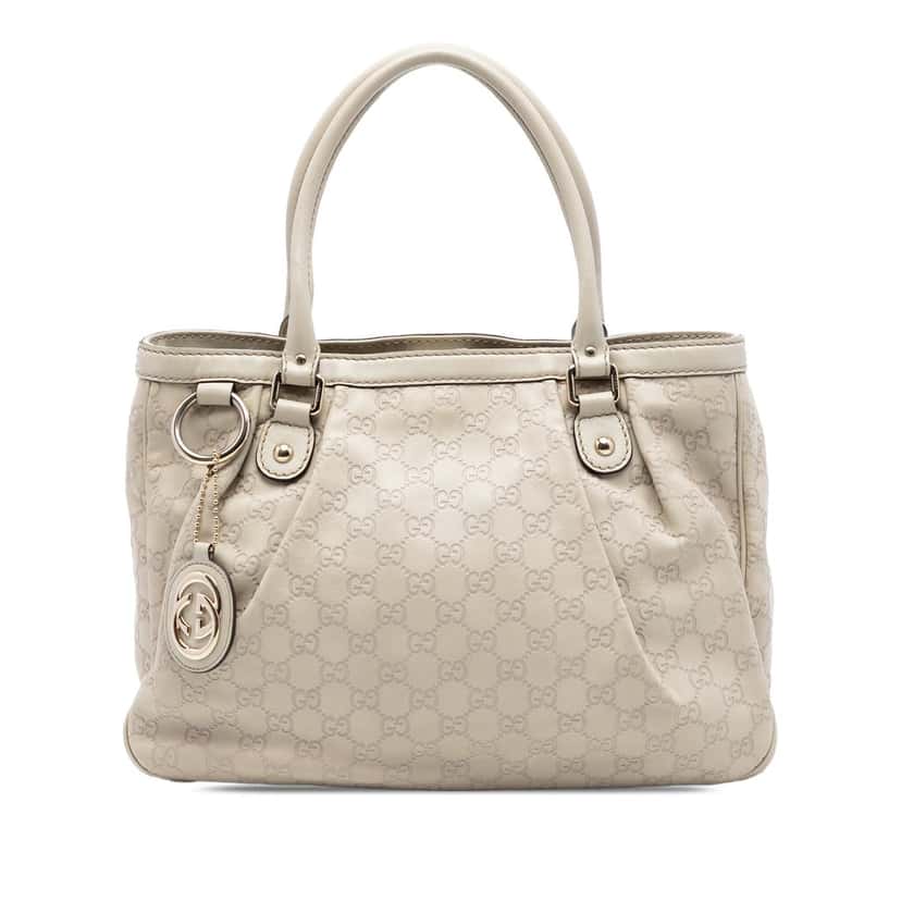 Gucci Guccissima Sukey Tote Brown Leather Very good condition - Front View