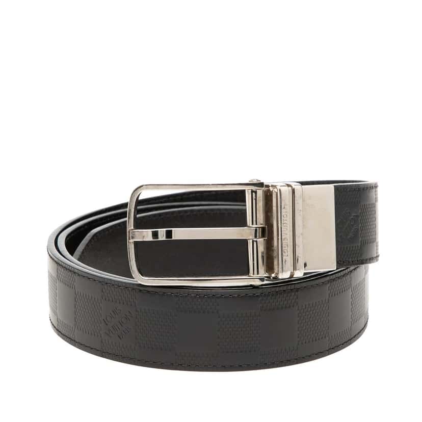 Louis Vuitton Damier Infini Boston Reversible Belt Black Very good condition - Front View