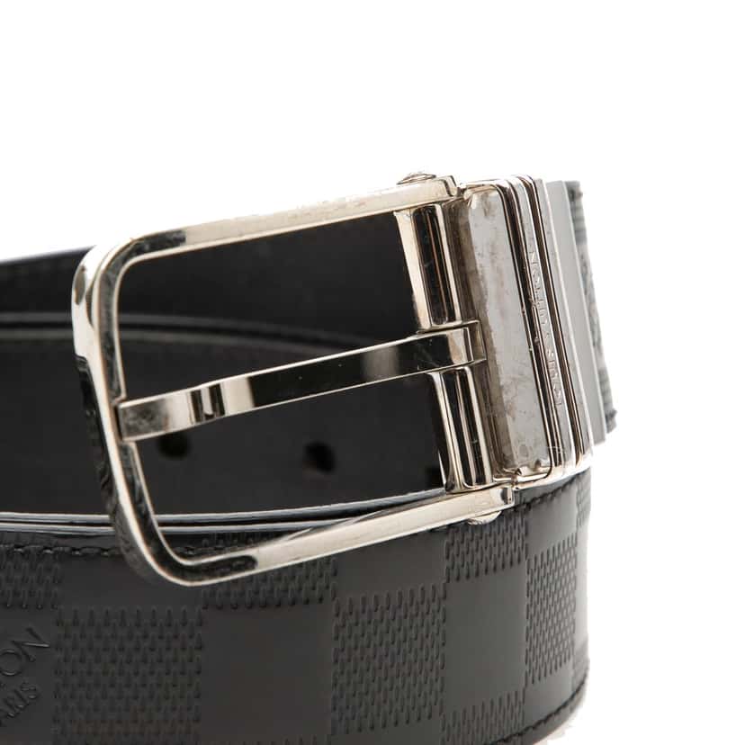 Louis Vuitton Damier Infini Boston Reversible Belt Black Very good condition - Model View