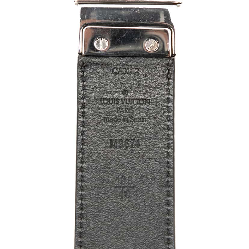Louis Vuitton Damier Infini Boston Reversible Belt Black Very good condition - Box View