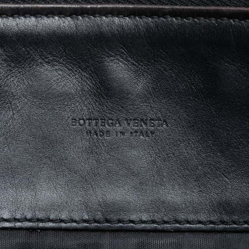 Bottega Veneta Large Nappa Intrecciato Document Case Black Leather Very good condition - Box View