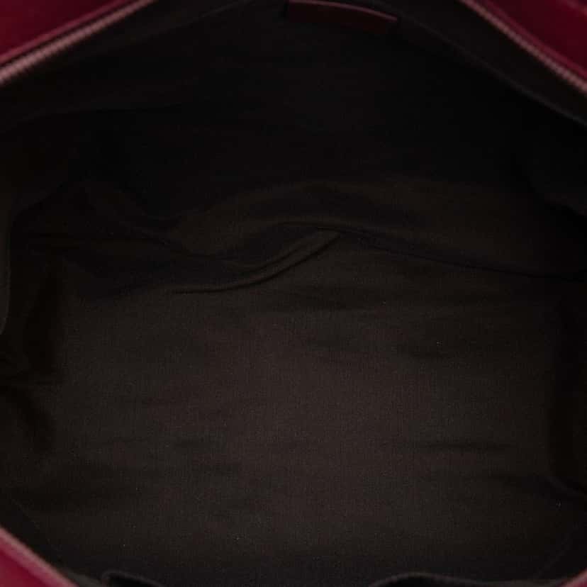 Gucci Guccissima Tender Bamboo Bar Tote Red Leather Very good condition - Model View