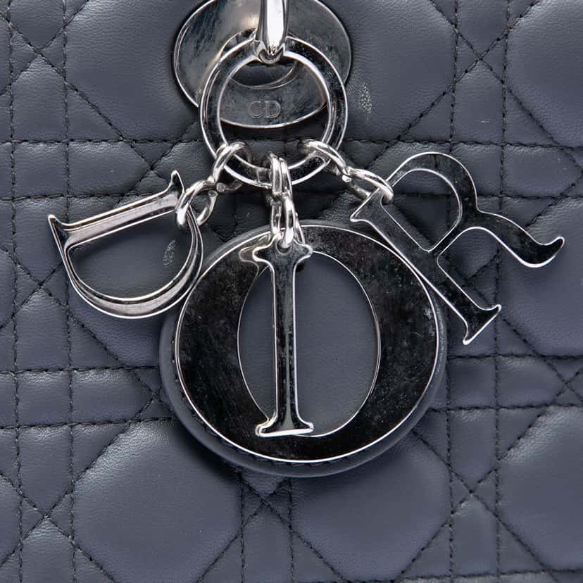 Dior Large Lambskin Cannage Lady Dior Other Leather Very good condition - Box View