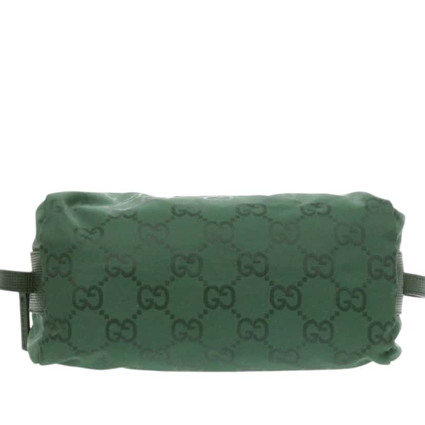 Gucci GG Nylon Cosmetic Pouch Green Very good condition - Inside View
