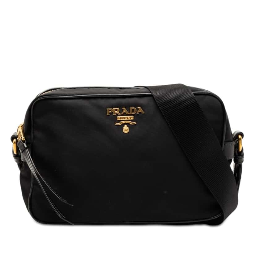Prada Tessuto Camera Bag Black Very good condition - Front View