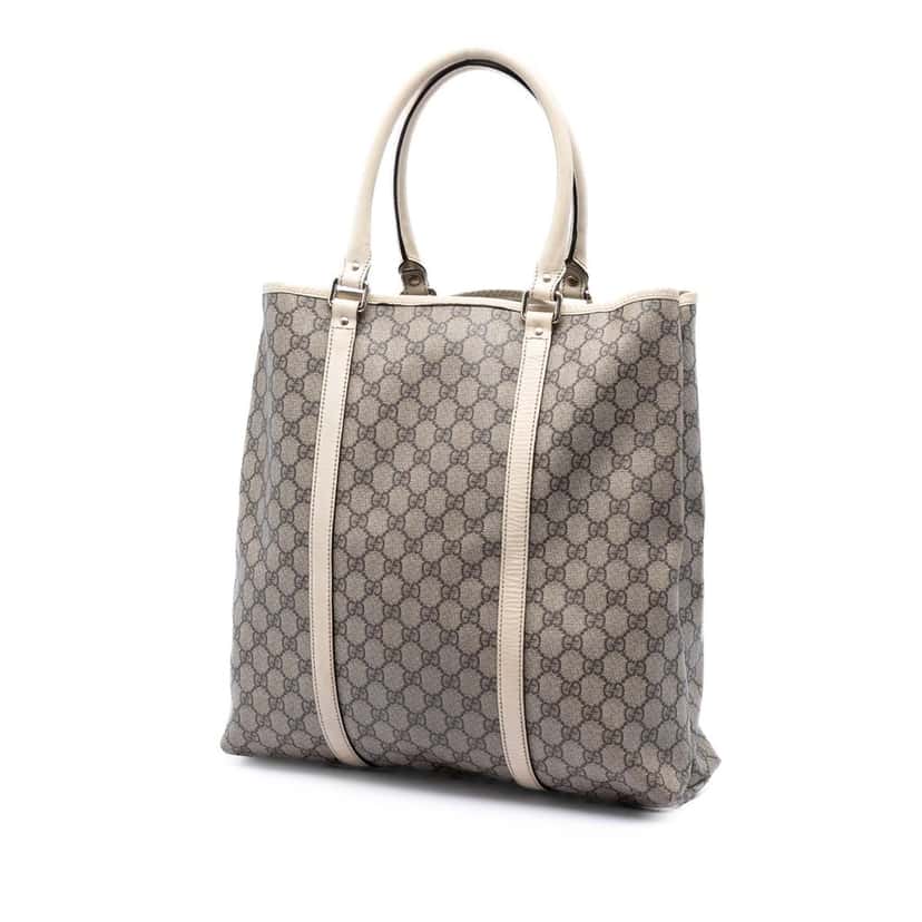 Gucci GG Supreme Joy Vertical Tote Beige Very good condition - Back View