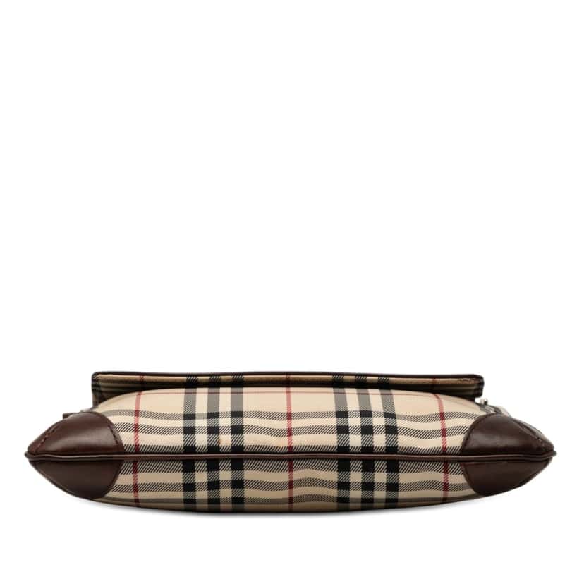 Burberry House Check Canvas Flap Crossbody Beige Very good condition - Inside View